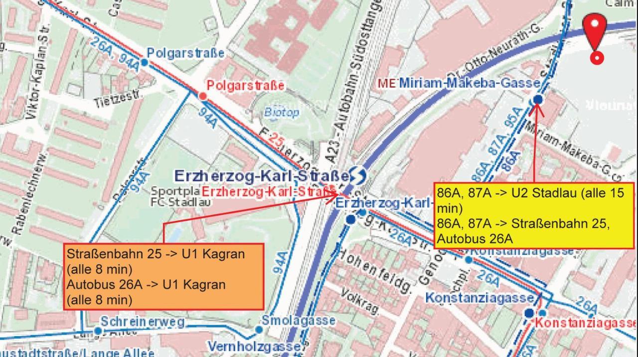 Neubau Wohnung Stadlau Wien Eksteriør billede